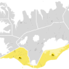 Gular viðvaranir á sunnanverðu landinu