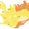 Veðurviðvaranir um land allt
