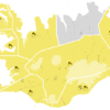 Gular viðvaranir víðast hvar - uppfært
